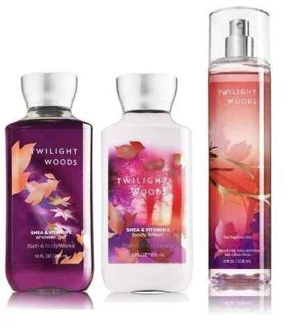 Bath & Body Works - Signature Collection -“Twilight Woods “-Gift Set - Shower Gel - Body Lotion & Fine Fragrance Mist